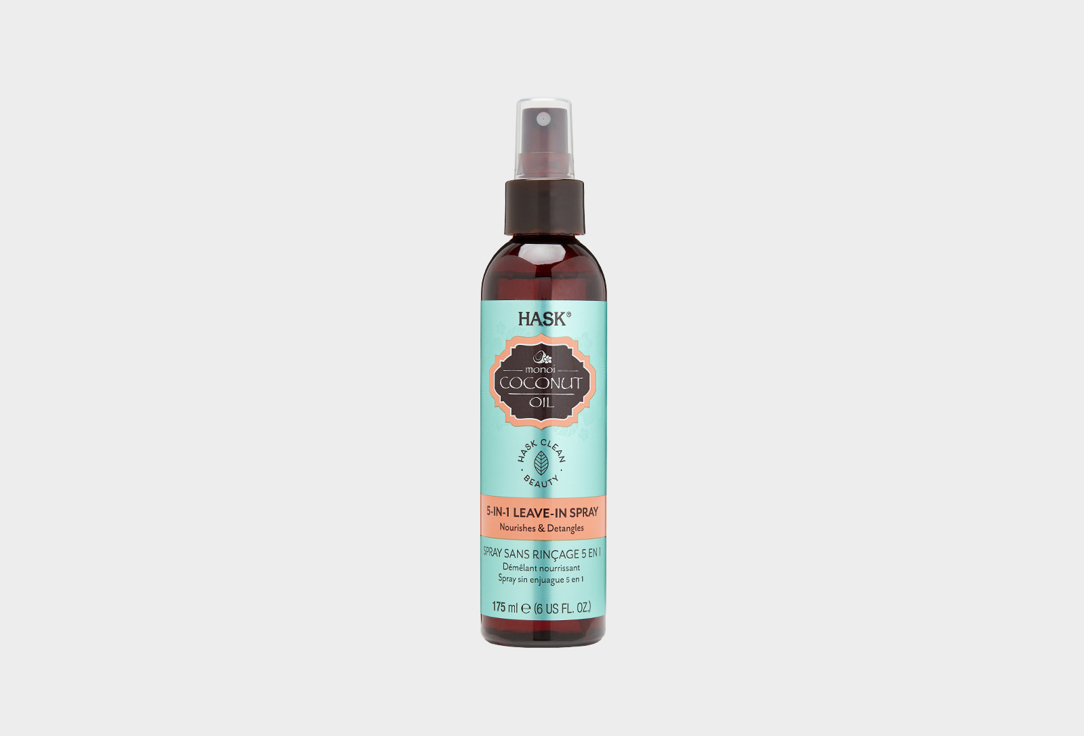 Спрей несмываемый 5-в-1 с кокосовым маслом HASK Monoi Coconut Oil 5-in-1 Leave-In Spray 175 мл