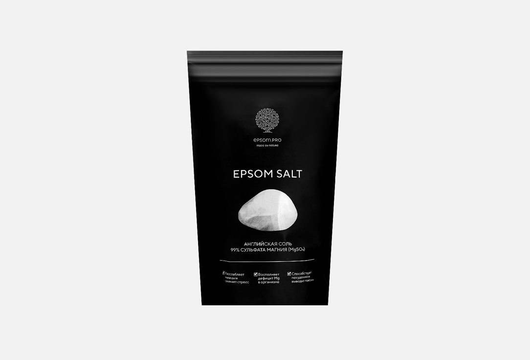 Английская соль для ванны EPSOM.PRO Epsom salt 1 кг