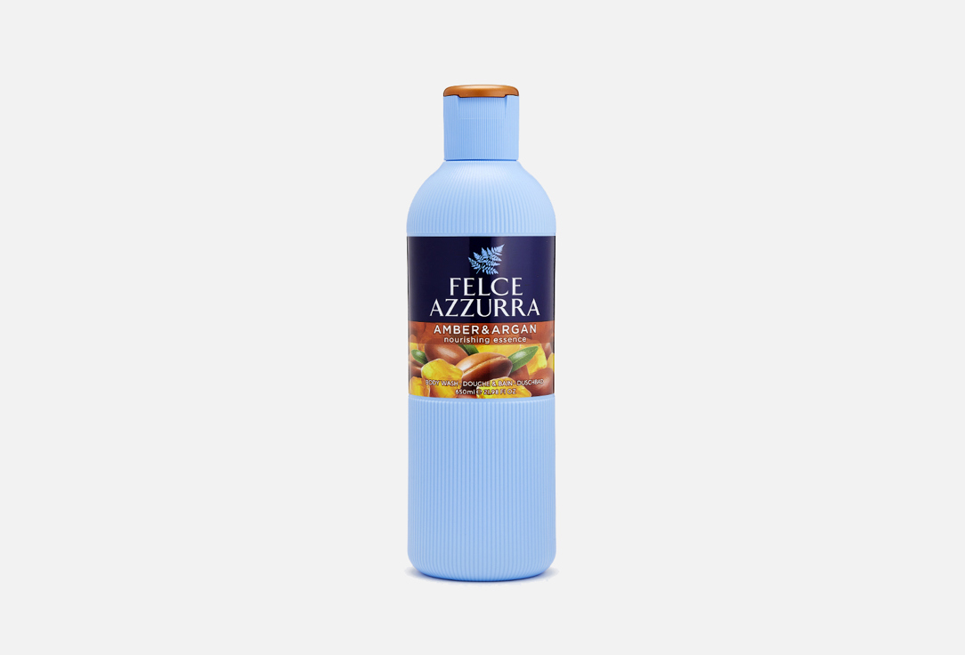 Парфюмированный гель для ванны и душа FELCE AZZURRA Amber & Argan nourishing essence 650 мл