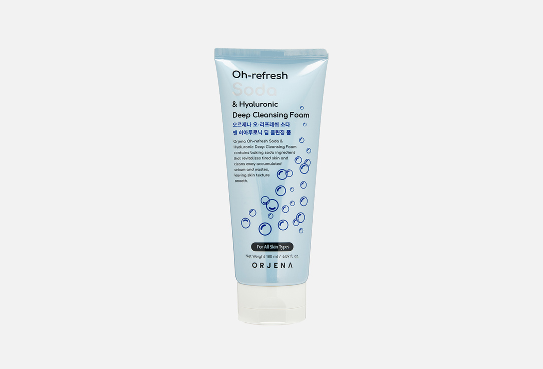 Изображение товара Очищающая пенка для лица ORJENA Oh-Refresh Soda & Hyaluronic Deep Cleansing Foam