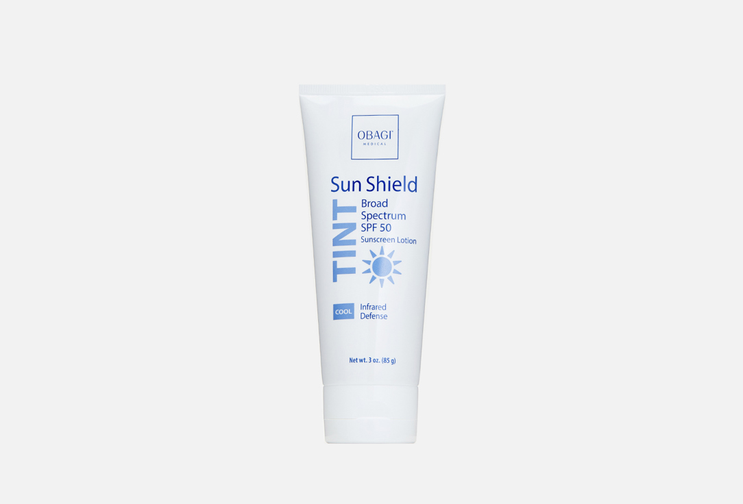 Тонирующий солнцезащитный лосьон для лица и тела SPF50 OBAGI Sun Shield Tint Broad Spectrum 85 г солнцезащитный лосьон для лица laboratorios babe лосьон солнцезащитный детский spf50