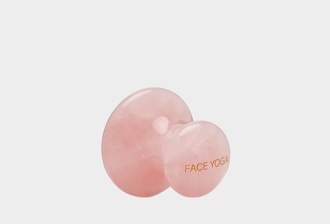 Грибок-массажер для лица FACE YOGA Из натурального розового кварца 1 шт массажер для лица face yoga natural rose quartz facial roller 1 шт