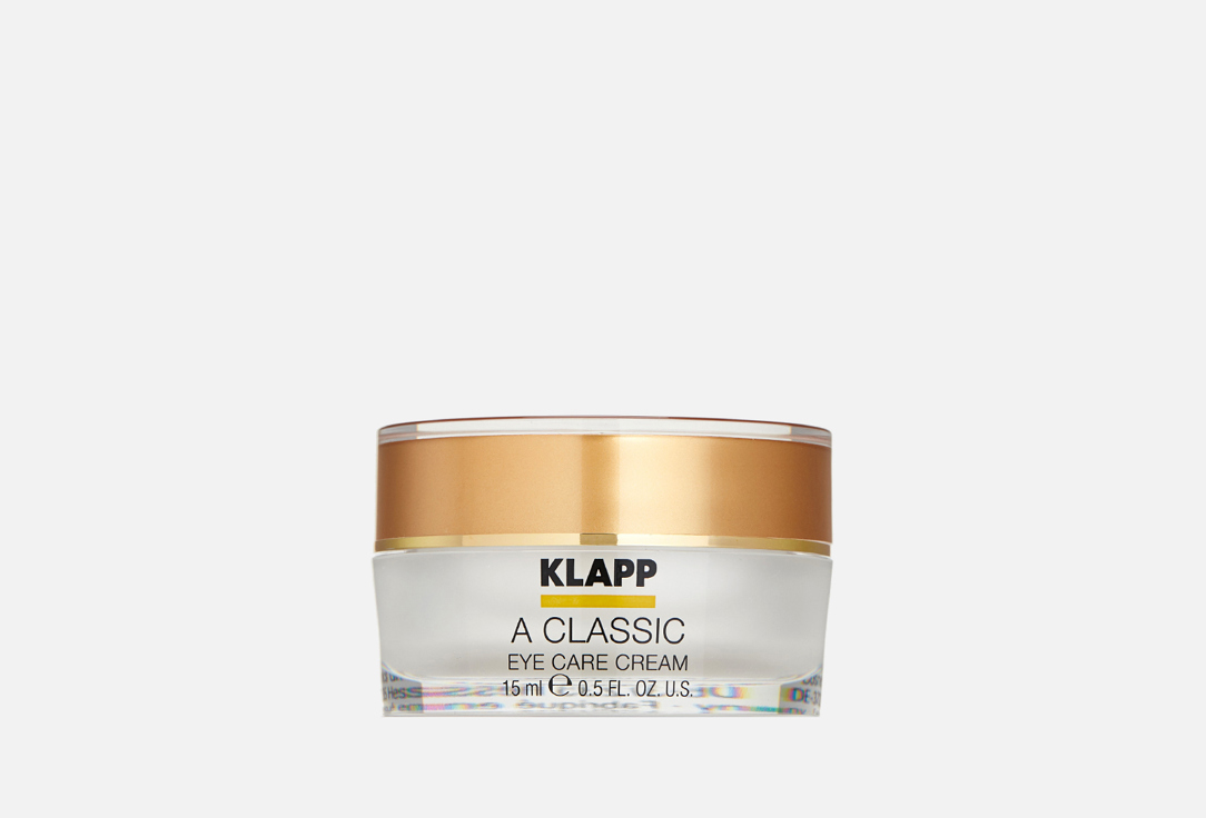 Крем-уход для кожи для глаз KLAPP SKIN CARE SCIENCE A CLASSIC 15 мл уход за телом klapp cosmetics люкс крем для тела repagen body luxury cream
