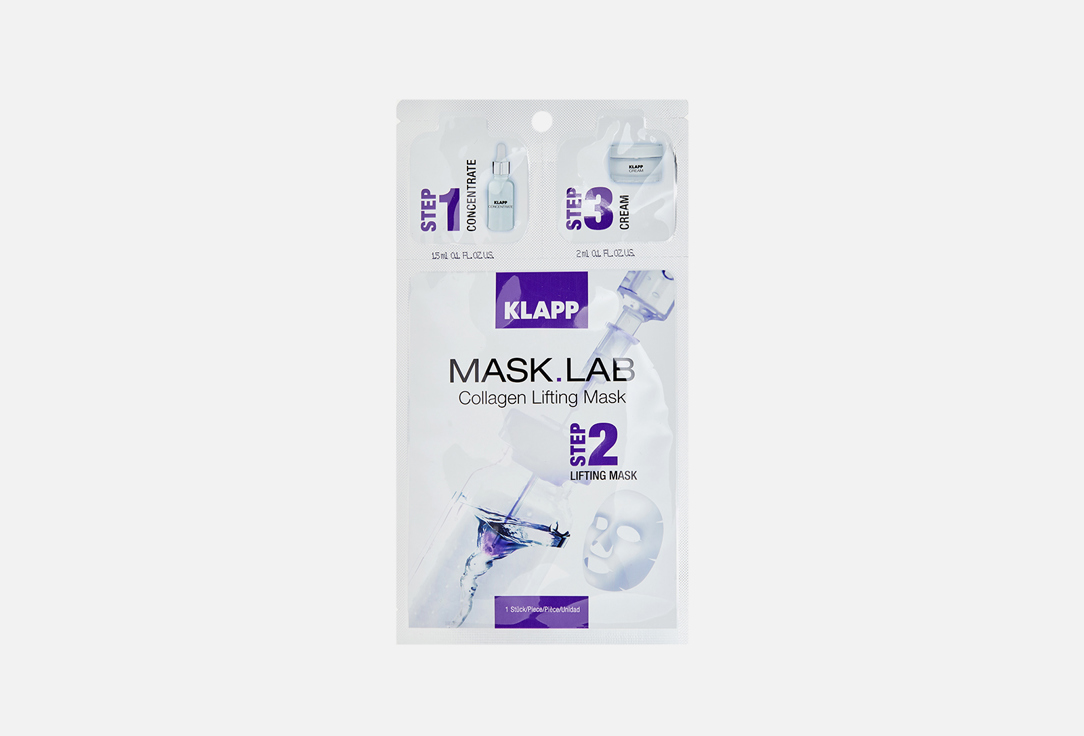 Набор  KLAPP SKIN CARE SCIENCE MASK.LAB Collagen Lifting Mask 
