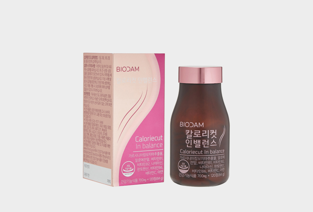 

БАД для снижения веса BIODAM, Calorie cut in balance в таблетках 120 шт