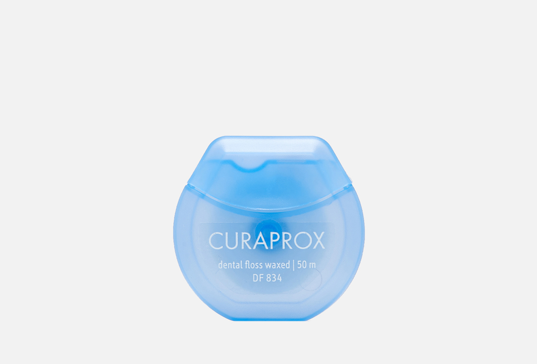 Нить межзубная мятная, 50 м CURAPROX Dental floss waxed 1 шт нить межзубная вощеная с ароматом мяты curaprox курапрокс 50м