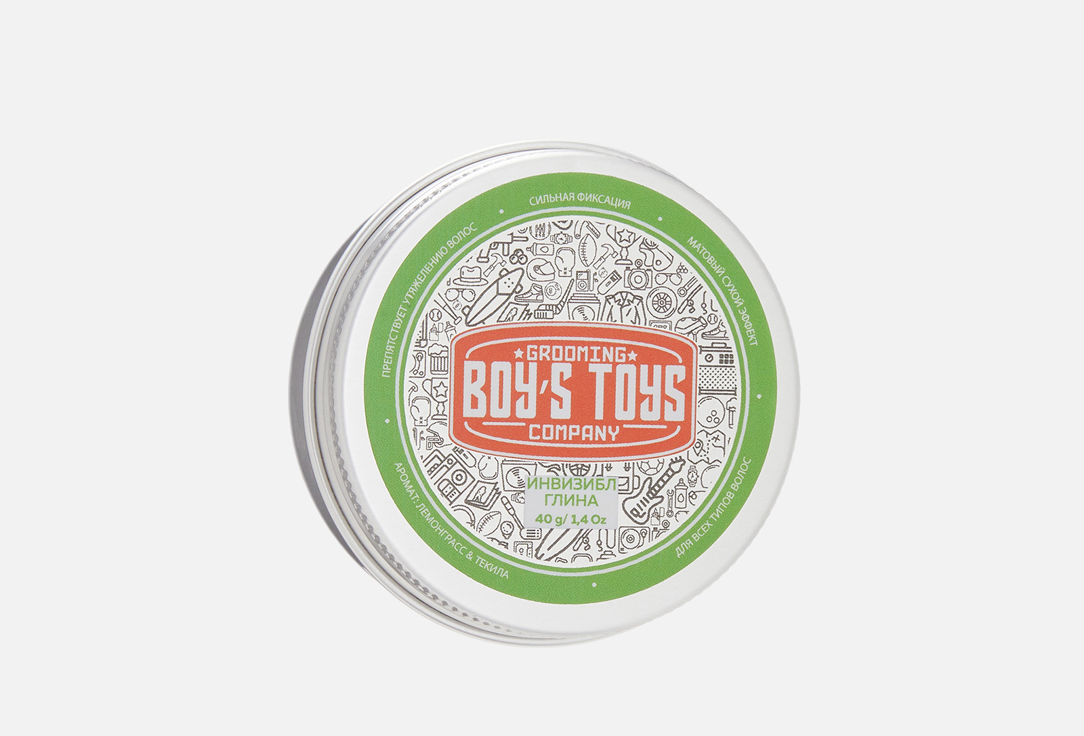 Изображение товара Глина для укладки волос Boys Toys Invisible Forming Matte Clay 40 мл