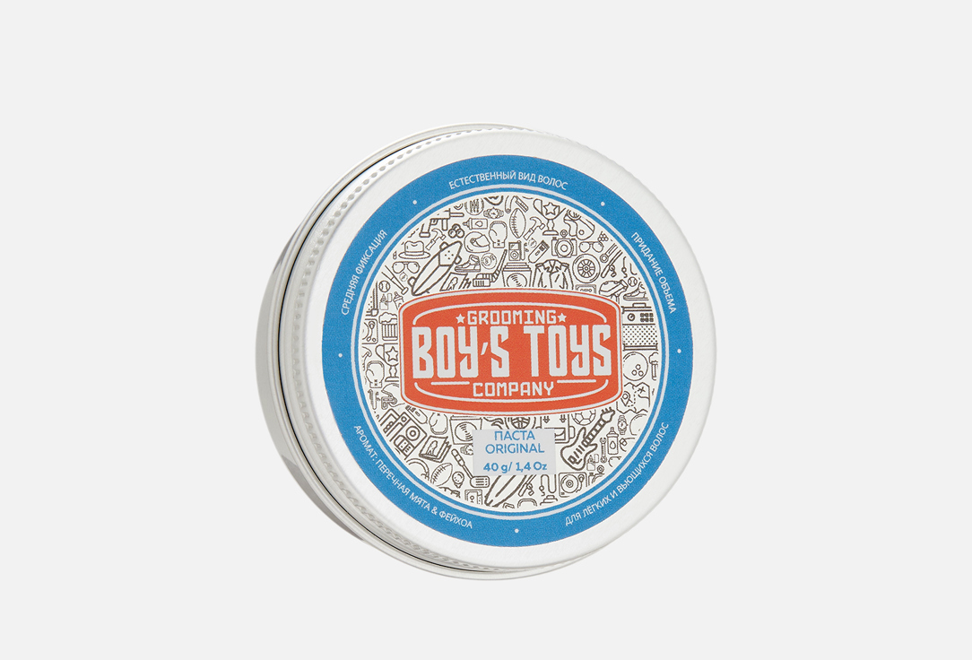 Паста для укладки волос средней фиксации с низким уровнем блеска BOYS TOYS Original Defining Matte Paste 40 мл