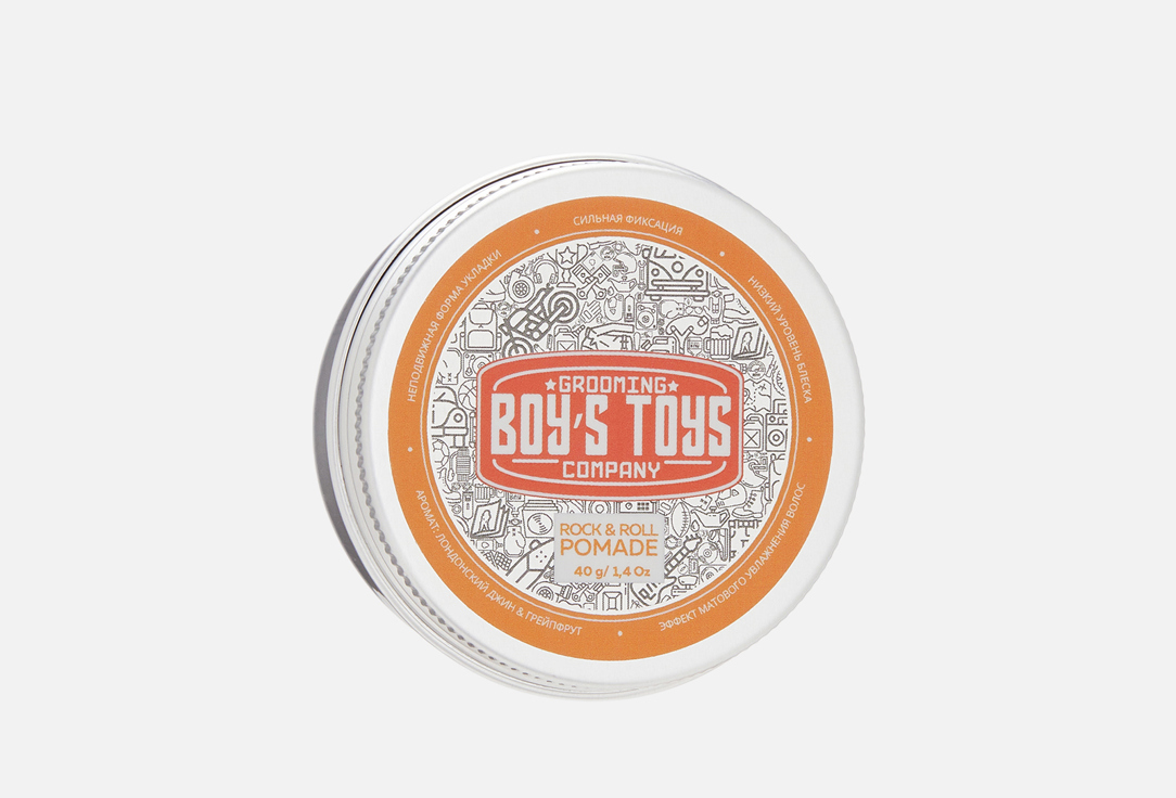 Изображение товара Помада для волос Boys Toys Rock & Roll Pomade сильной фиксации 40 мл
