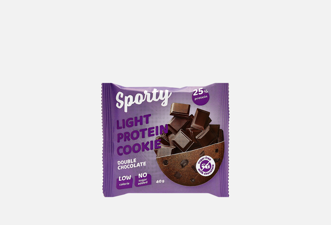 

Печенье обогащенное белком SPORTY, Двойной шоколад 1 шт