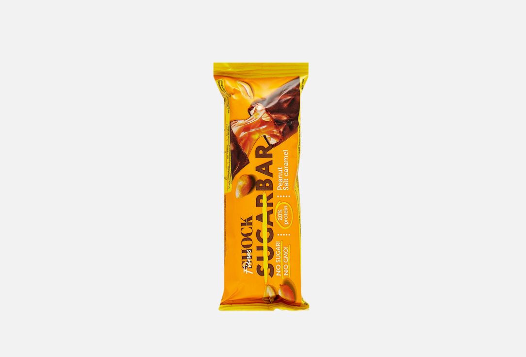 Батончик FitnesShock Peanut bar with salt caramel 