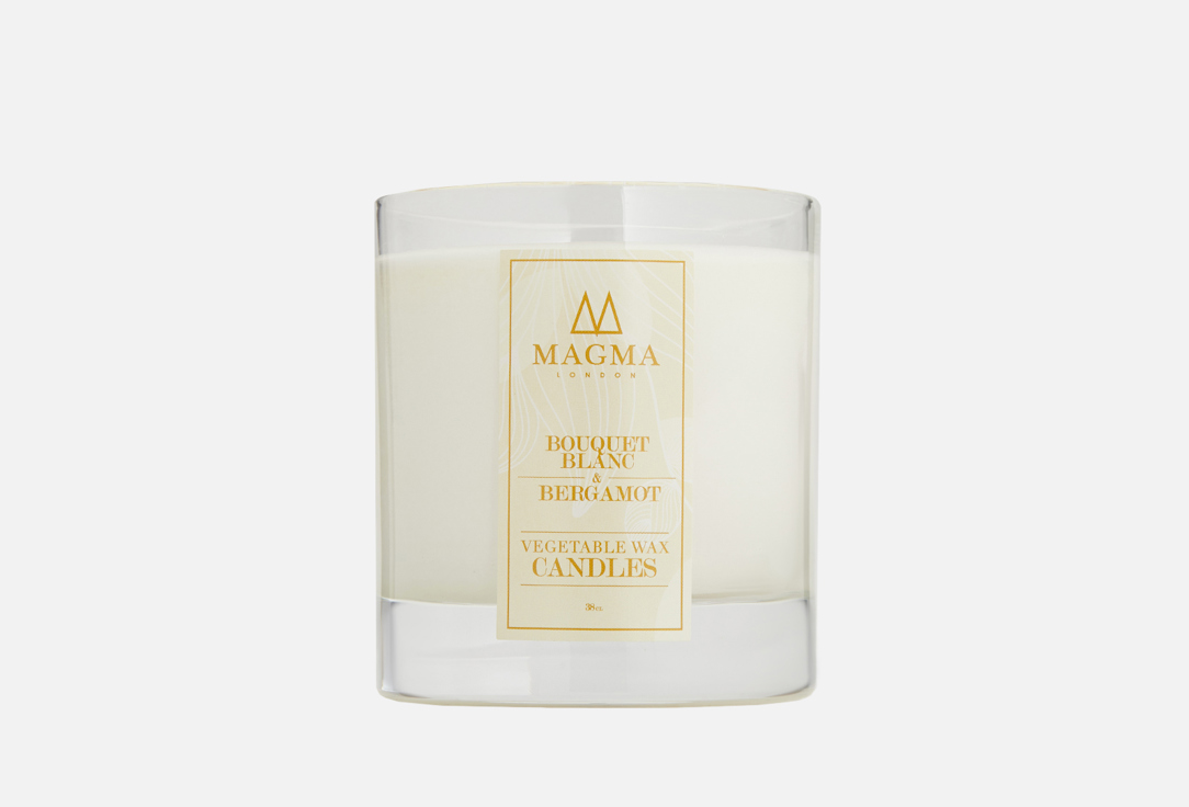Аромасвеча MAGMA LONDON Grasse Collection Candle White flowers and bergamot 380 мл аромасвеча magma london english garden collection candle freshly cut rose 380 мл