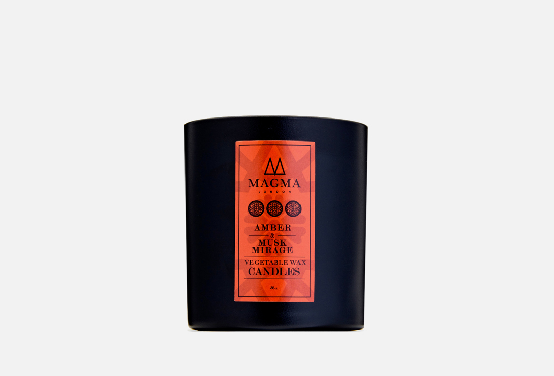 Аромасвеча MAGMA LONDON Nomad Collection Candle Amber and Musk Mirage scent 380 мл аромасвеча magma зелёный чай в саду 380 мл