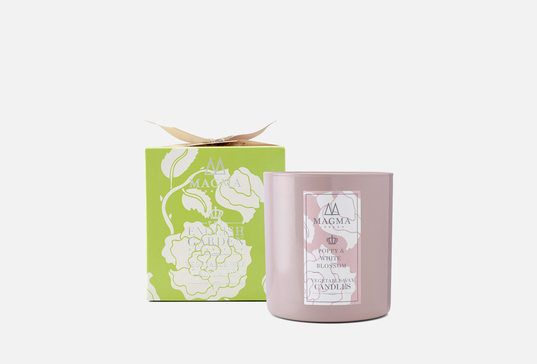 Аромасвеча MAGMA LONDON English Garden Collection Candle Red Poppy 380 мл аромасвеча magma london english garden collection candle white tea sage and lemongrass 380 мл