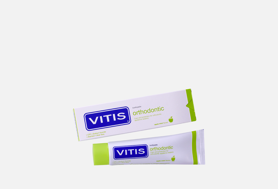 Зубная паста VITIS Ortho 1 шт наборы для ухода за полостью рта dentaid зубная щётка ортодонтическая vitis ortho access зубная паста vitis