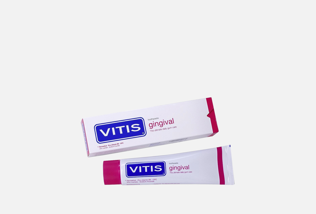 Зубная паста VITIS Gingival 1 шт щётка зубная в твердой упаковке vitis medium access зубная паста vitis gingival 15 мл