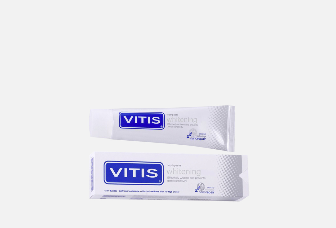 Отбеливающая зубная паста VITIS Whitening 1 шт vitis whitening зубная паста отбеливающая со фтором 100 мл