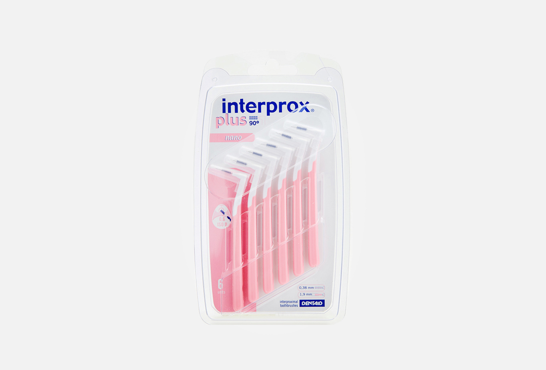 Межзубный ершик INTERPROX Plus Nano 6 шт межзубный ершик interprox plus nano 6 шт