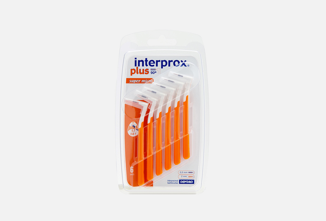 Межзубный ершик INTERPROX Plus Supermicro 6 шт межзубный ершик interprox plus nano 6 шт
