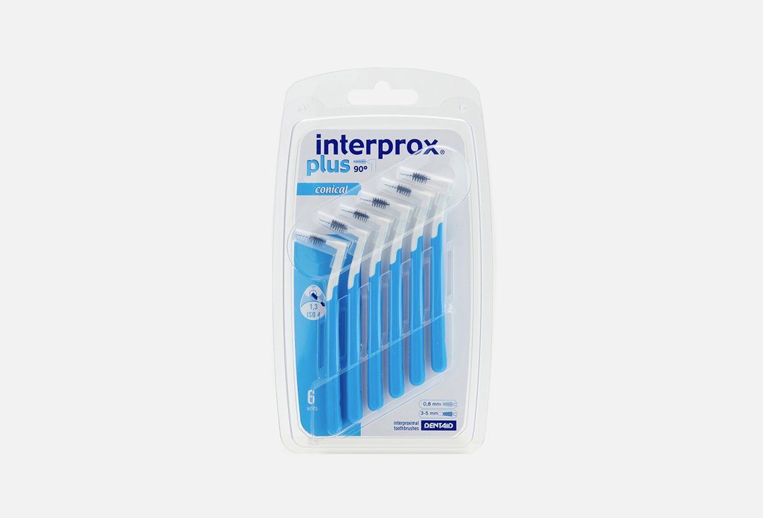 цена Межзубный ершик INTERPROX Plus Conical 6 шт