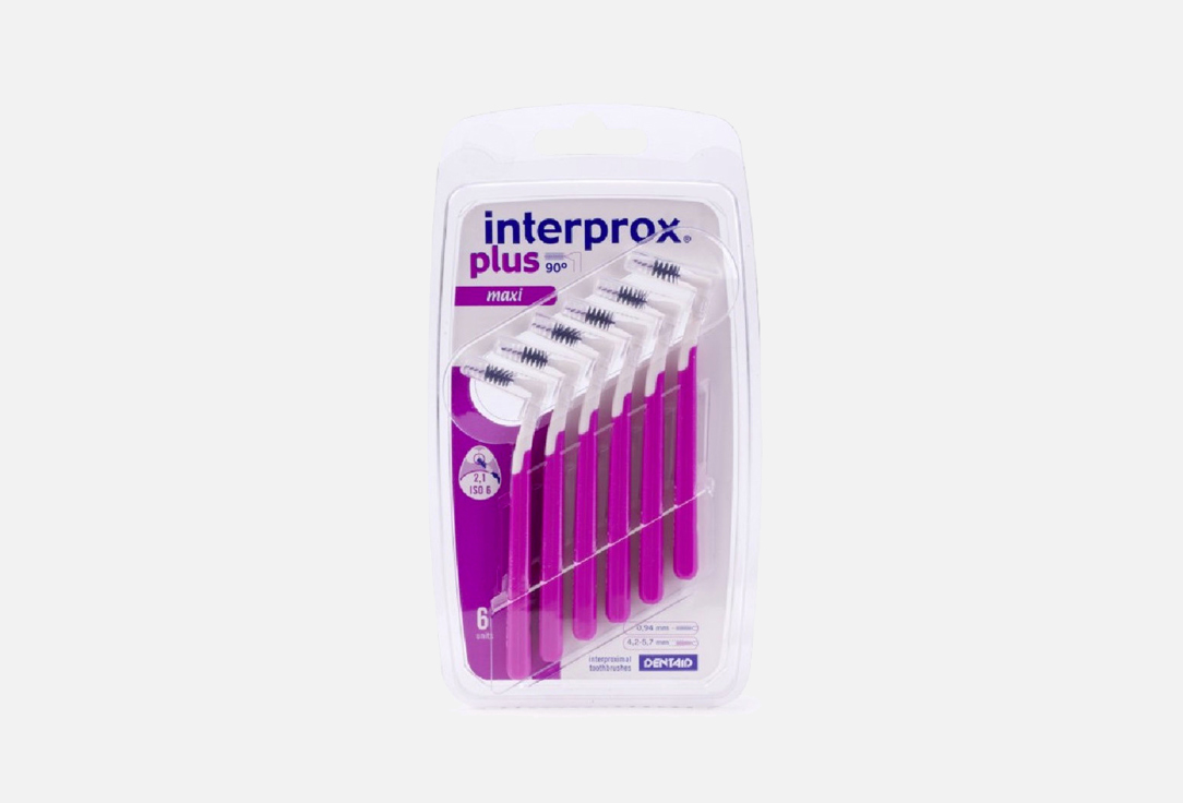 Межзубный ершик INTERPROX Plus Maxi 6 шт межзубный ершик interprox interprox plus nano 0 6 мм
