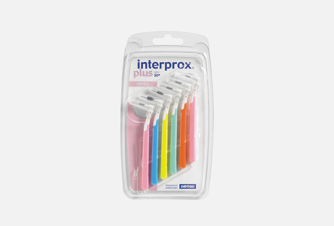 Набор межзубных ершиков INTERPROX Plus mix 6 шт набор интердентальных цилиндрических ершиков spokar 04 07 xm set 4 шт
