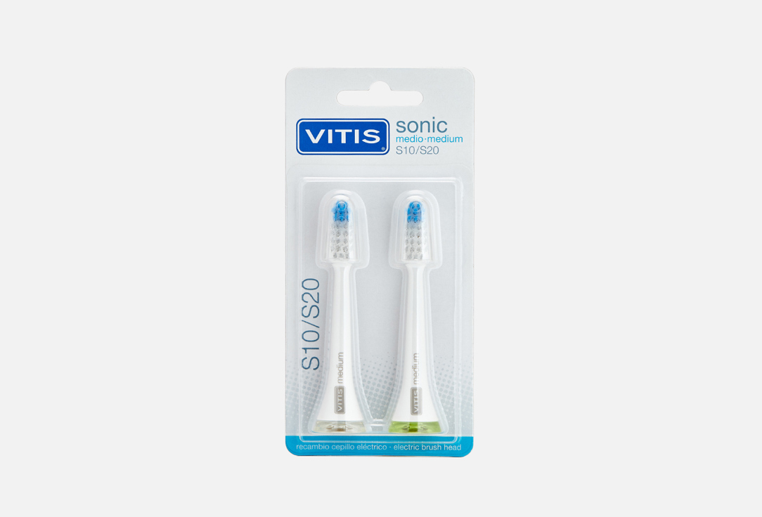 Насадка к зубной щётке электрической, 2 шт VITIS Sonic S10 / S20 2 шт dentaid vitis ultrasuave 2972