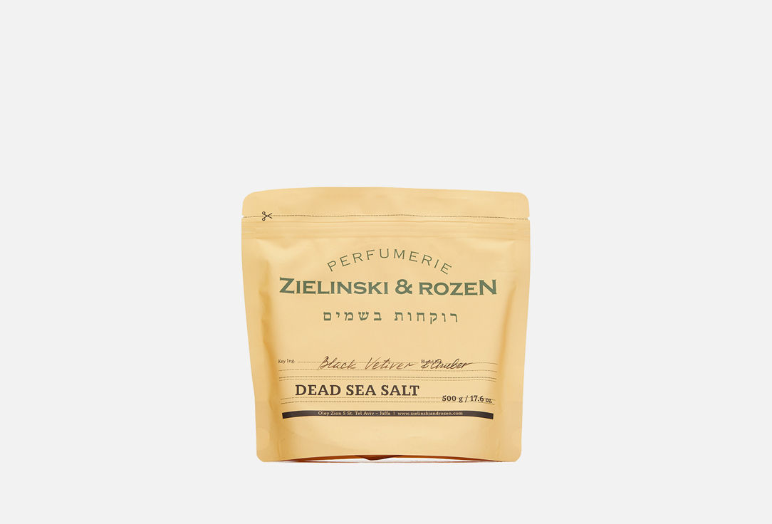 Соль мертвого моря  Zielinski & Rozen Black Vetiver, Amber 