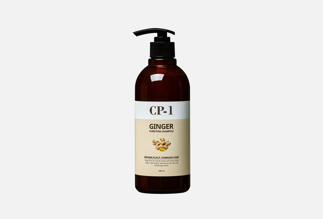 Шампунь для волос ИМБИРНЫЙ ESTHETIC HOUSE CP-1 GINGER PURIFYING SHAMPOO 500 мл шампунь для роста волос yellow easy long shampoo 500 мл 19479