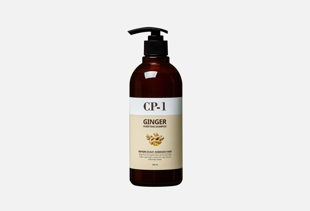 шампунь для волос dexclusive pine turpentine shampoo 500 мл Шампунь для волос ИМБИРНЫЙ ESTHETIC HOUSE CP-1 GINGER PURIFYING SHAMPOO 500 мл