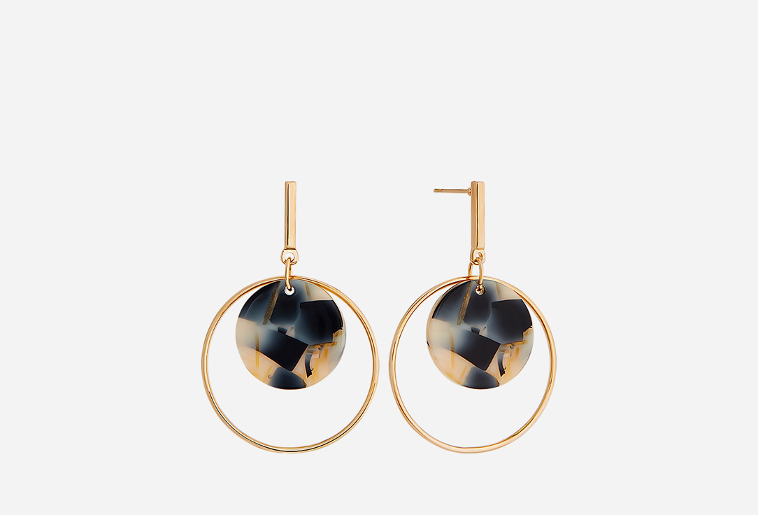 

Серьги NOTHING BUT LOVE, Мраморное полнолуние 2 шт