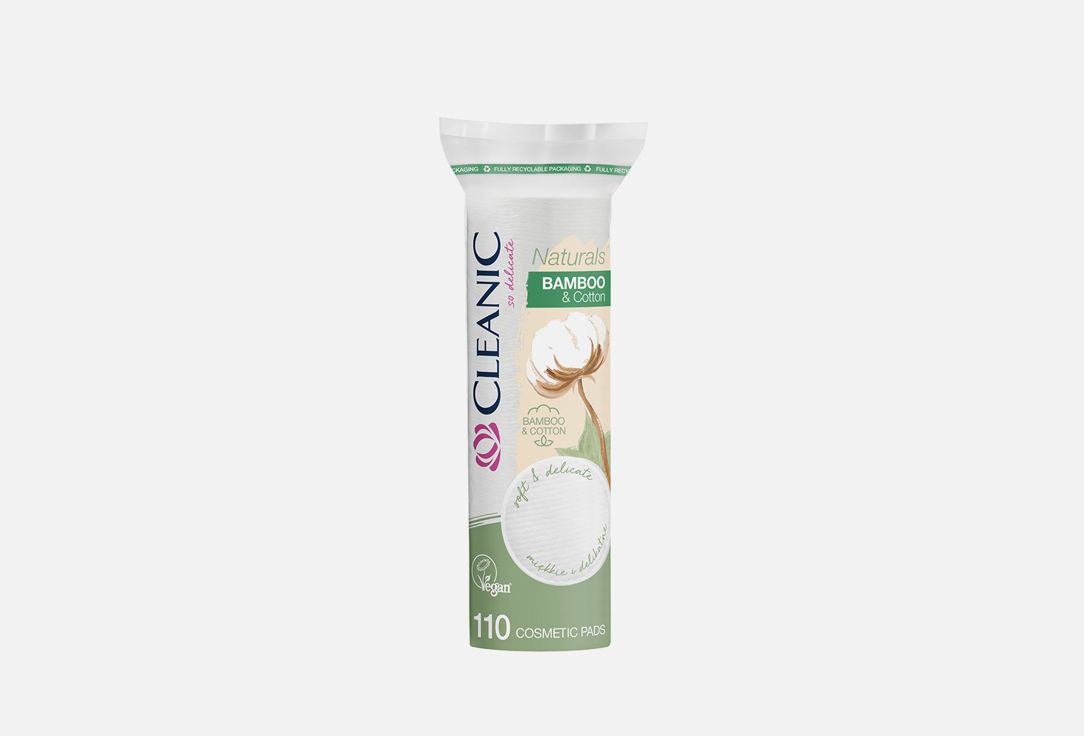 

Ватные диски CLEANIC, Naturals Bamboo&Cotton 110 шт