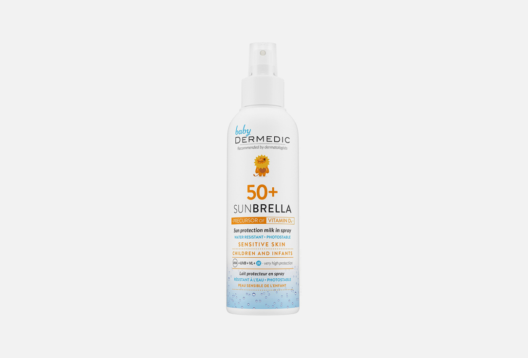 

Молочко-спрей для тела SPF 50 DERMEDIC, Baby Sunbrella 150 мл