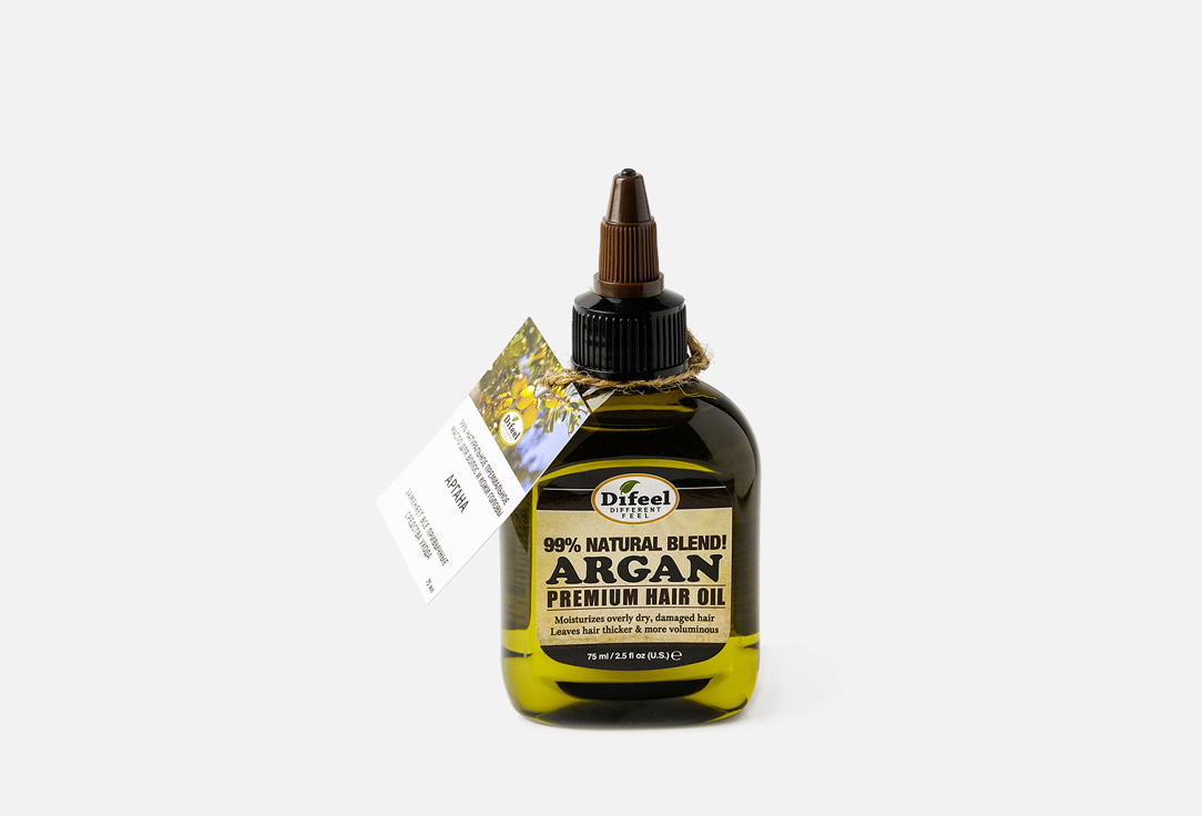 цена масло для волос DIFEEL Natural Argan Premium Hair Oil 99% 75 мл