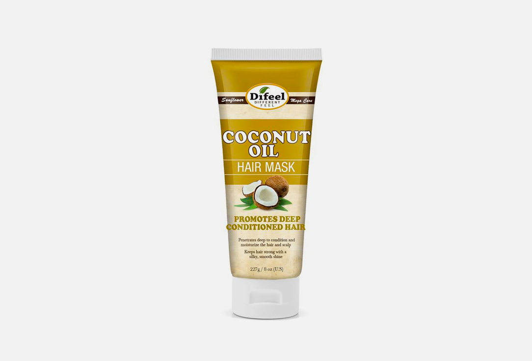 Премиальная маска для волос с кокосовым маслом DIFEEL Coconut Oil Premium Hair Mask 236 мл премиальная маска для волос с витамином е difeel vitamin e oil premium hair mask 50 гр