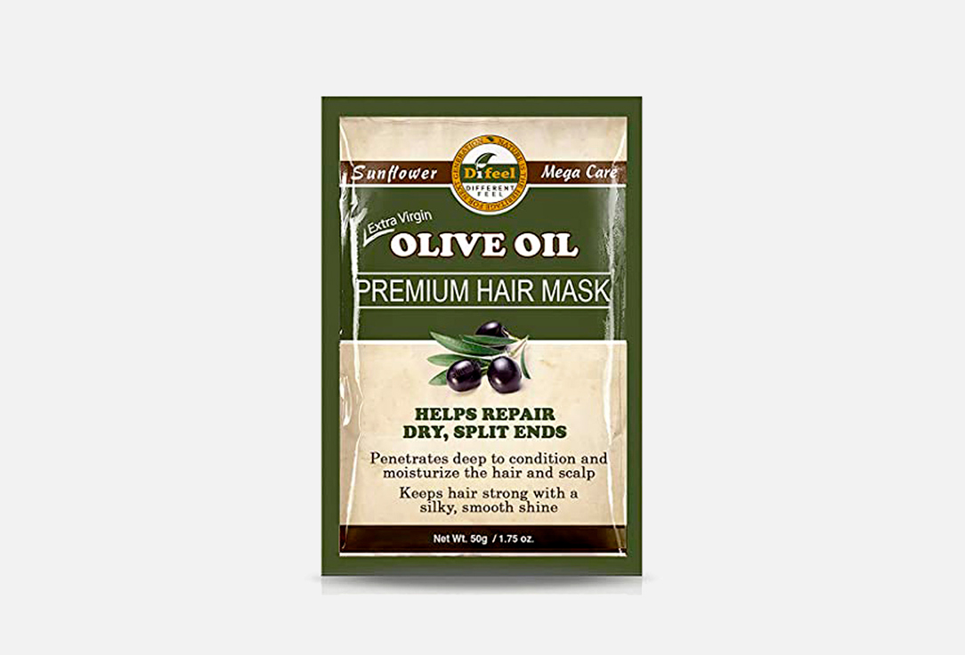 Премиальная маска для волос с маслом оливы DIFEEL Olive Oil Premium Hair Mask 50 г премиальная маска для волос с витамином е difeel vitamin e oil premium hair mask 50 гр
