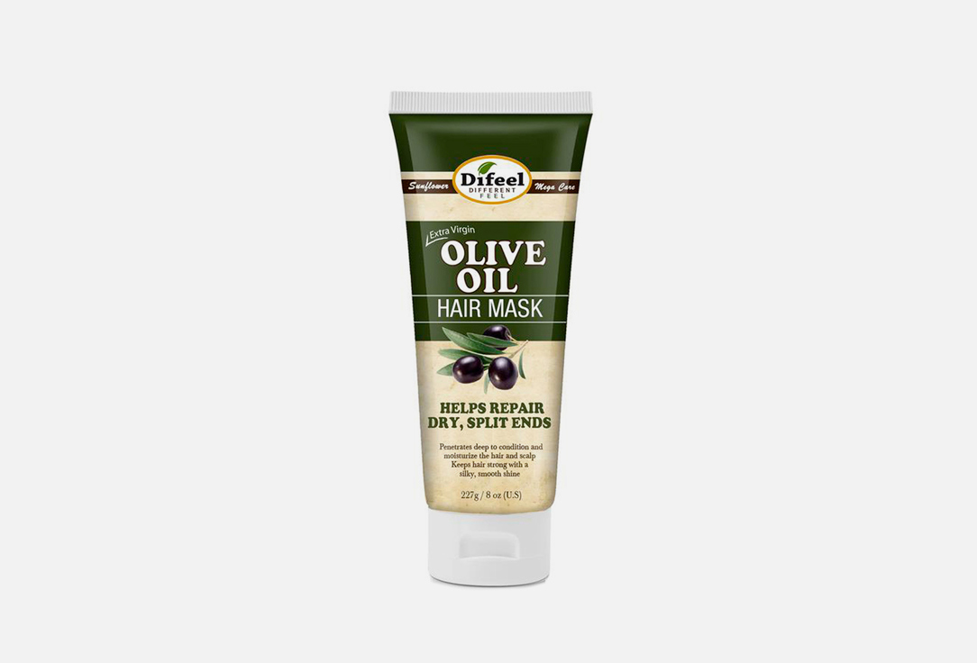 Премиальная маска для волос с маслом оливы DIFEEL Olive Oil Premium Hair Mask 236 мл difeel питательная маска для волос с маслом оливы olive oil premium hair mask 50 мл