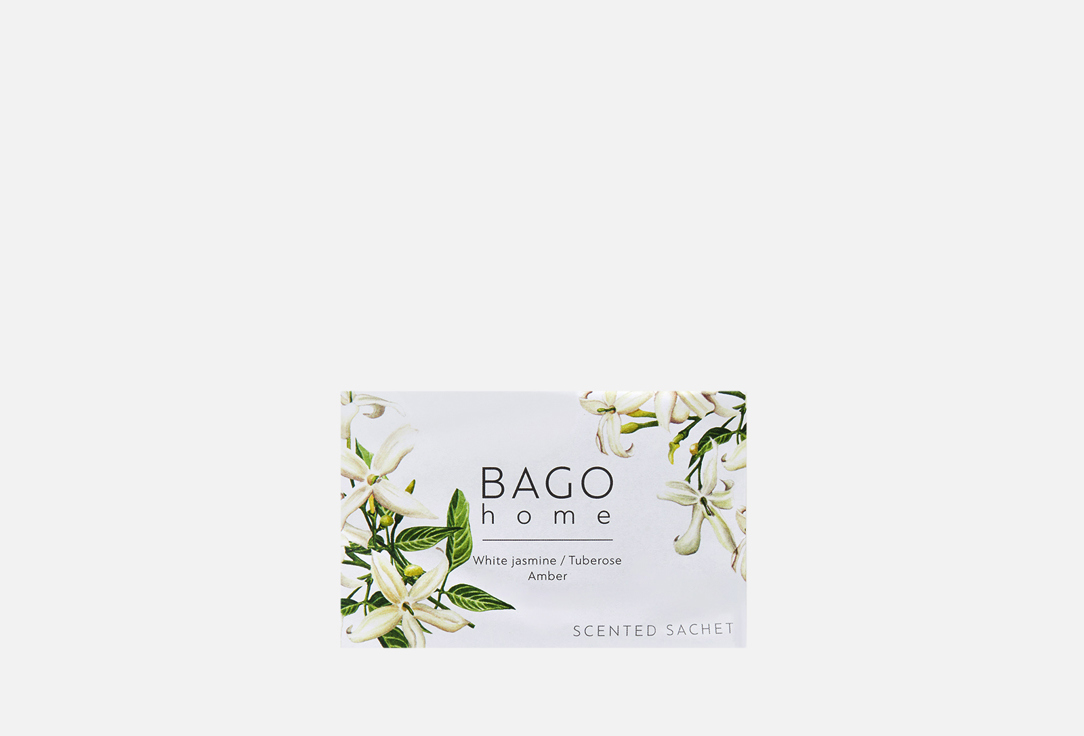 Саше для дома BAGO HOME White Jasmine, Tuberose, Amber 1 шт ароматическое саше bago home morning dew 1 шт