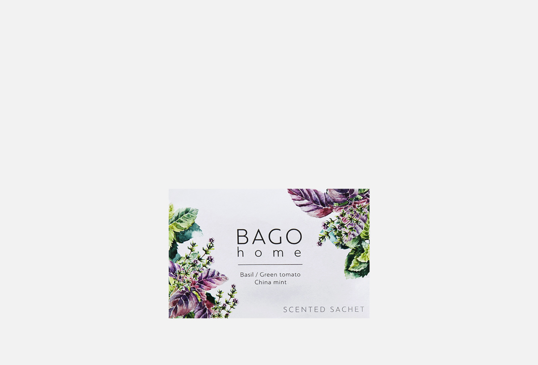 Саше для дома BAGO HOME Basil, Green tomato, China mint 1 шт ароматическое саше bago home morning dew 1 шт