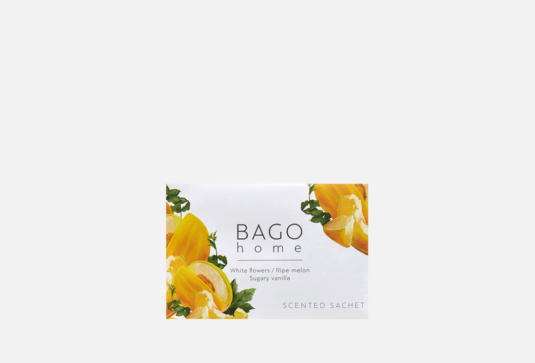 Саше для дома BAGO HOME White flowers, Ripe melon, Sugary vanilla 1 шт ароматическое саше bago home figs 1 шт