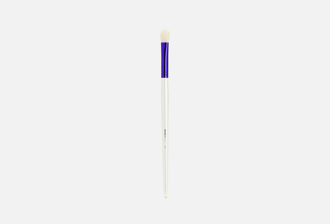Небольшая плоская пушистая кисть для теней, растушевки карандаша, консилера MANLY PRO К91 1 шт маленькая круглая кисть карандаш для теней и растушевки карандаша manly pro к53