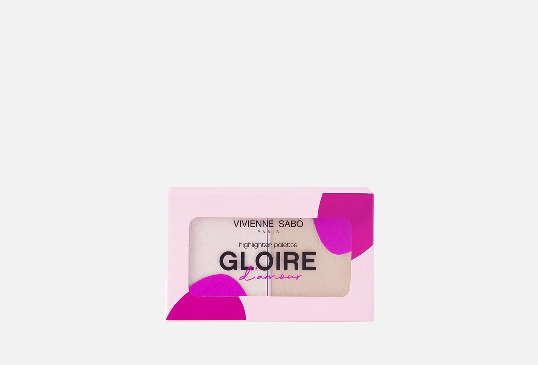 Палетка хайлайтеров мини  VIVIENNE SABO Gloire d'amour 01, светло-розовый