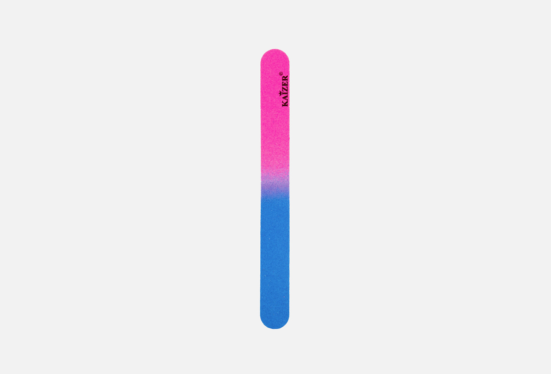 Пилка шлифовочная на деревянной основе 180/220 KAIZER Розово-голубая 1 шт пилка шлифовочная бумеранг цвет ассорти 180 220
