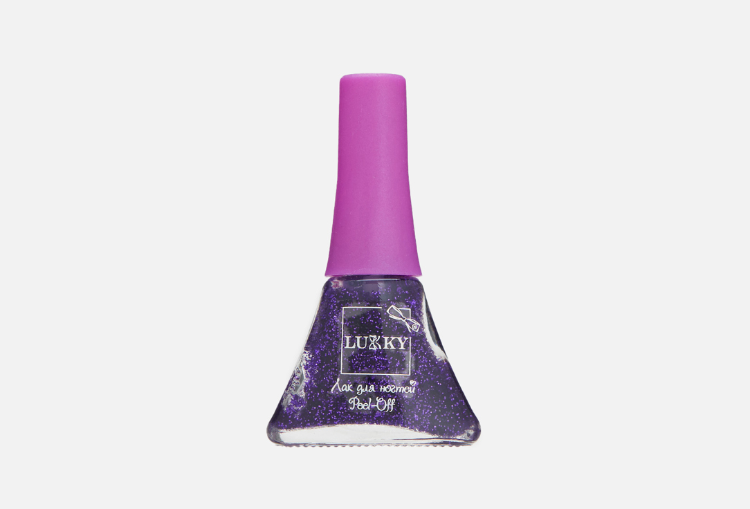 Лак для ногтей peel-off Lukky Конфетти-Микс темно-фиолетовый