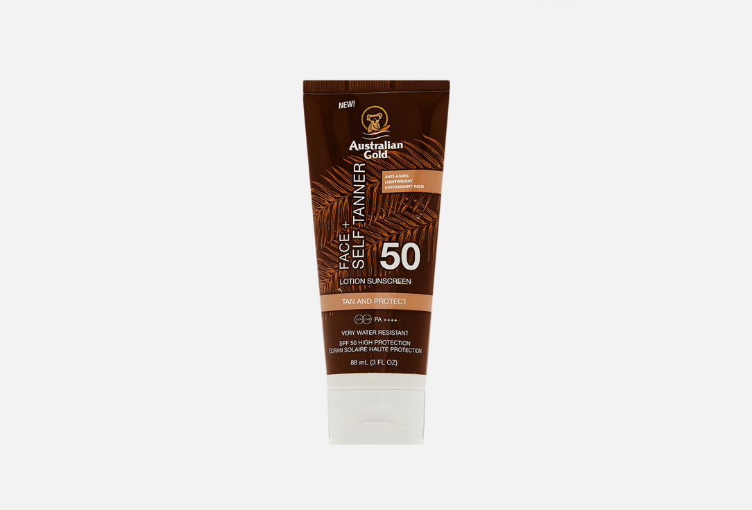 Изображение товара Лосьон для защиты лица SPF 50 Australian Gold Face with Self Tanner