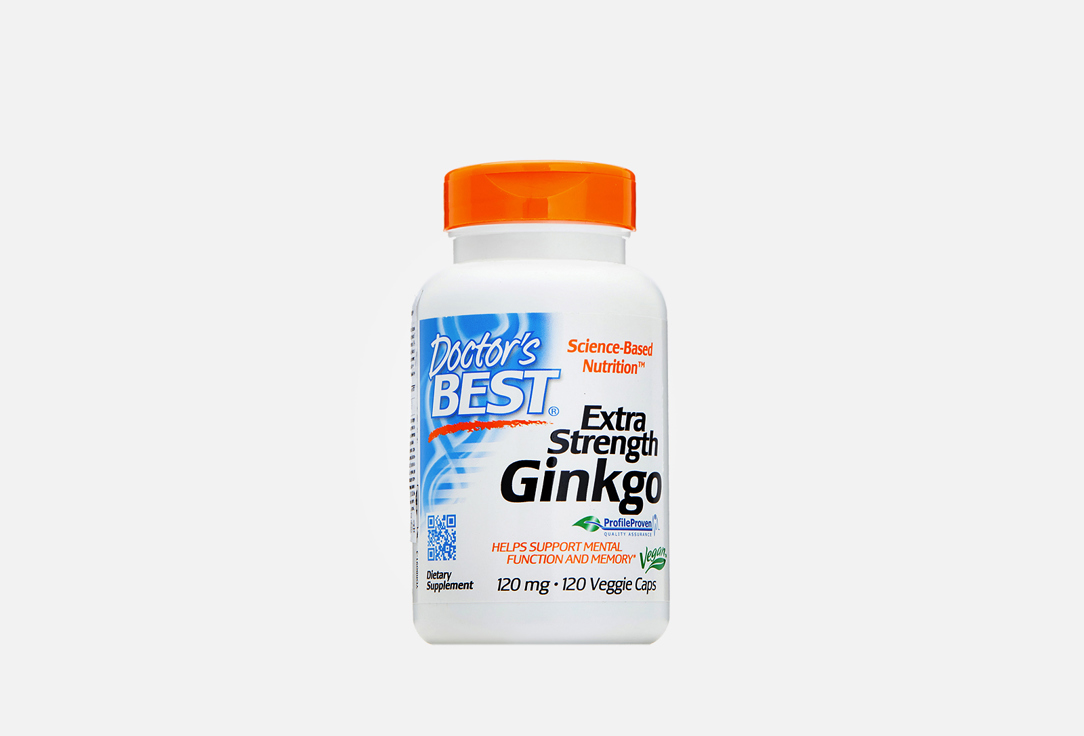 Гинкго Билоба DOCTORS BEST Extra strength GinkGo 120 мг 120 шт цена и фото