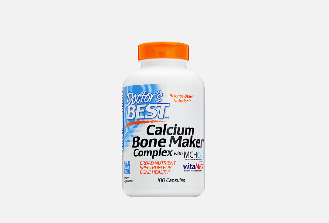 Кальций, витамины D3 + K2 DOCTORS BEST Сalcium bone maker complex 180 шт