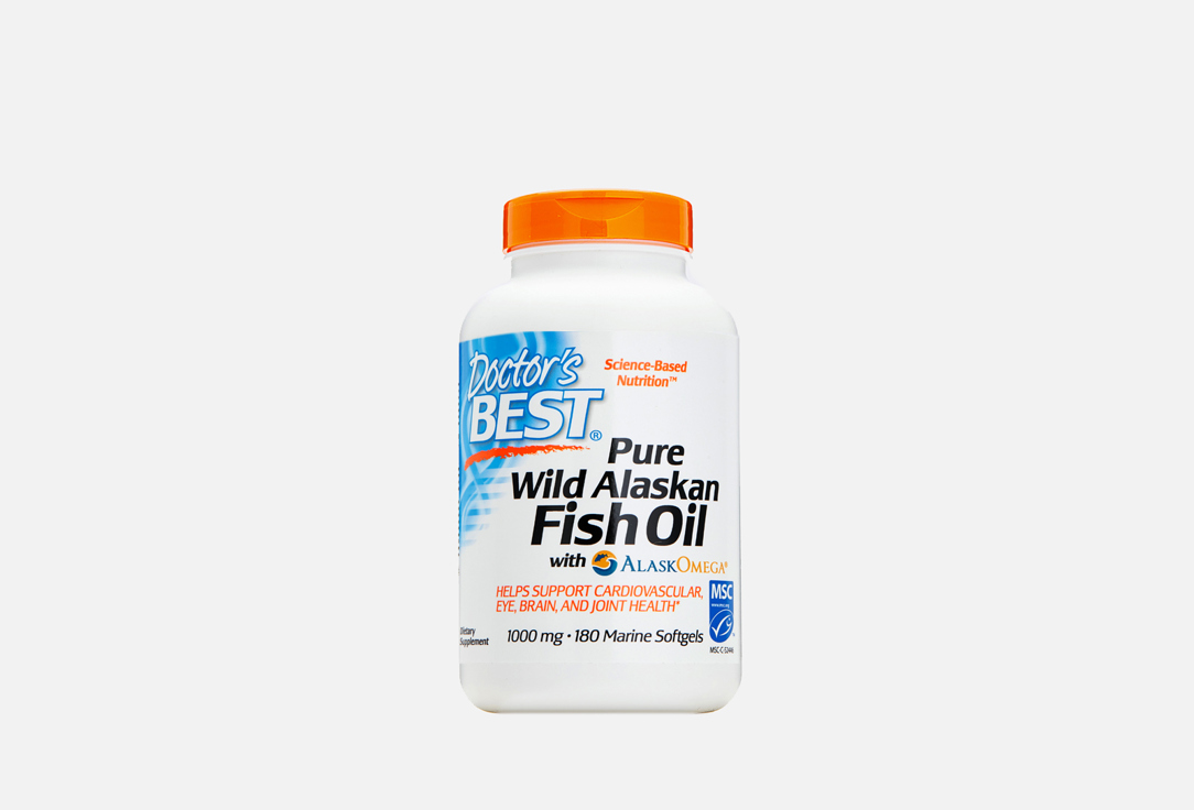 Омега 3 Doctors Best wild alaskan fish oil 1000 мг 