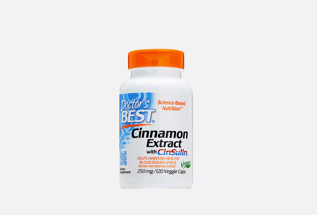 Изображение товара Экстракт корицы Doctors Best cinnamon extract 250 мг