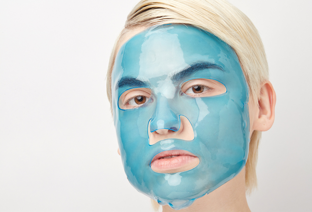 Маска для лица гидрогелевая с экстрактом голубой агавы Fabrik cosmetology Hydrogel mask with agave extract 